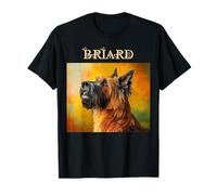Portraits colorés de Chiens français - Briard T-Shirt