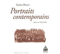 Portraits contemporains de sainte beuve