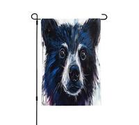 Portraits d'animaux de dessin animé Drapeau de jardin printanier - Drapeaux de cour vibrants pour l'extérieur, décoration extérieure printanière parfaite et décorations de cour de Pâques