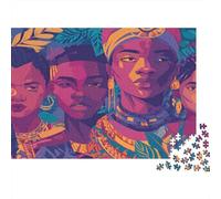 Portraits de la Diaspora Africaine 1000pcs (75x50cm) Puzzle pour Adultes -,Jouet De DIY