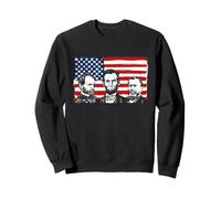 Portraits historiques du Drapeau Patriotique des dirigeants de la Guerre Civile Sweatshirt