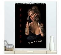 Portraits von tätowierten Frauen (hochwertiger Premium Wandkalender 2026 DIN A2 hoch), Kunstdruck in Hochglanz: Tätowierte Frauenportraits