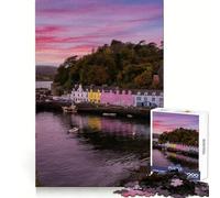 Portree Île de Skye Écosse Puzzle pour Adolescents 1000 pièces Casse-tête Relaxant et Amusant, (38x52cm)