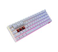 Portronics Hydra 10 Mechanical Wireless Gaming Keyboard with Bluetooth 5.0 + 2.4 Ghz, RGB Lights 16.8 Million Colors, Type C Charging, Compatible with Pcs, Smartphones and Tablets, Red