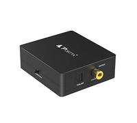 Portta Audio Convertisseur Numérique SPDIF Optique Coaxial Toslink vers Numérique SPDIF Optique Coaxial Toslink Adaptateur Bidirectiontionnel 2 Port 2 x Entrées à 1 x Sortie pour