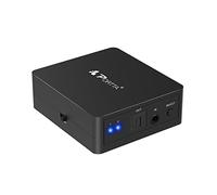 Portta Audio Switch Télécommande infrarouge TOSLINK / SPDIF / Digital Fiber | 2 x 1 Commutateur / Support Lpcm 2.0 DTS Dolby-AC3 Lossless 1: 1 Transmission du signal