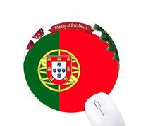 portugal drapeau national europe pays tapis de souris en caoutchouc de sapin de noël