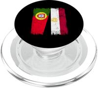 Portugal Egypte Demi-Drapeau Portugais Patrimoine égyptien PopSockets PopGrip pour MagSafe