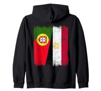 Portugal Egypte Demi-Drapeau Portugais Patrimoine égyptien Sweat à Capuche