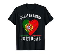 Portugal Flag Heart Caldas Da Rainha City T-Shirt
