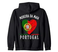 Portugal Flag Heart Moreira Da Maia City Sweat à Capuche