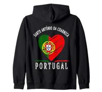Portugal Flag Heart Santo Antonio Da Charneca City Sweat à Capuche