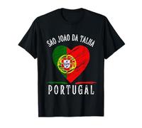 Portugal Flag Heart Sao Joao Da Talha City T-Shirt