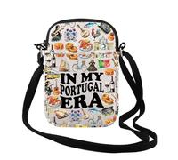 Portugal Gift Portugal Family Trip Travel Portugal In My Portugal Era Sac à bandoulière Aliments portugais Cadeau drapeau portugais, Portugal Era Cr, INCHES