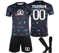Portugal Maillot de Foot Personnalisé pour Enfant et Adultes Ensemble Foot avec Nom Numéro Maillot Football Garçon Homme Cadeau Personnalisé aux Fans de Football