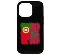 Portugal Maroc Demi Drapeau Portugais Patrimoine marocain Coque pour iPhone 13 Pro