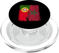 Portugal Maroc Demi Drapeau Portugais Patrimoine marocain PopSockets PopGrip pour MagSafe