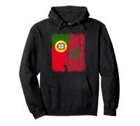 Portugal Maroc Demi Drapeau Portugais Patrimoine marocain Sweat à Capuche