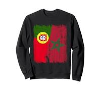 Portugal Maroc Demi Drapeau Portugais Patrimoine marocain Sweatshirt