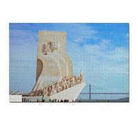 Portugal Monument aux Découvertes Lisbonne Puzzle 1000 Pièces Puzzle Adultes Jeu Graphique Voyage Souvenir 26x38CM