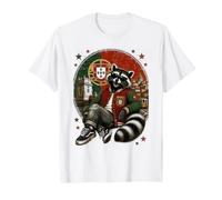 Portugal Raton Laveur Vintage Portugal Drapeau Rétro T-Shirt
