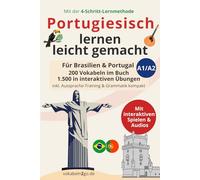 Portugiesisch lernen leicht gemacht: 200 Vokabeln im Buch, 1.500 in interaktiven Übungen: inkl. Aussprache-Training & Grammatik kompakt