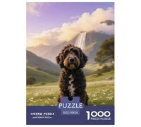 Portuguese Water Dog, Jeu De Puzzle 1000 Pièces, Activité Conviviale en Famille, Cadeau Ou Souvenir, Dès 10 Ans,Chien de Compagnie, 70x50cm/1000pcs