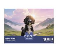 Portuguese Water Dog, Puzzle 1000 Pièces, Loisir Créatif Et Apaisant, Décoration Murale Ou Collection, À Partir De 12 Ans,Chien de Compagnie, 38x26cm/1000pcs