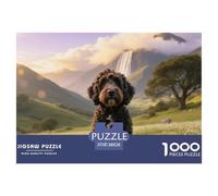 Portuguese Water Dog, Puzzle De Mille Pièces, Défi Passionnant Et Relaxant, Idéal pour Offrir, pour 14 Ans Et Plus,Chien de Compagnie, 38x26cm/1000pcs