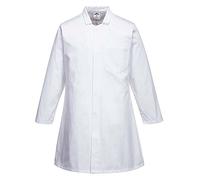 Portwest 2202 Manteau de Travail pour Homme Sécurité Alimentaire Blanc, 4XL