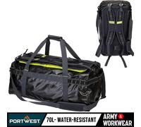 Portwest Sac de sport PW3 70L résistant à l'eau Unique Noir
