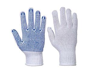 Portwest A111 Gant Classique Tricoté Picots PVC Doublure Robuste Jauge 7