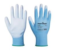 Portwest A120 Gant enduit PU Paume Enduite Jauge 13 Écran Tactile Respirant