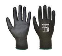 Portwest Gant enduit paume Polyuréthane - Carton (480 paires), Couleur: Noir, Taille: M, A129BKRM