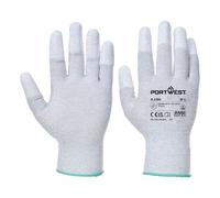 Portwest A198 Gant Antistatique bout de doigts enduit PU Gris - La paire - Taille L