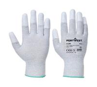 Portwest A198 Gant Antistatique bout de doigts enduit PU Gris - La paire - Taille XXL