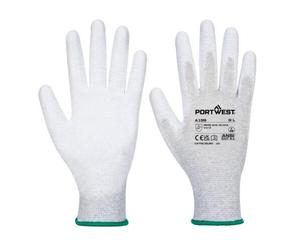 Portwest A199 Gant paume enduit PU antistatique Gris - Taille L