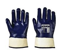 Portwest Gants A302 Nitrile tout enduit manchette Marine XXL