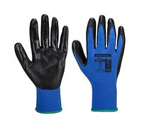 Portwest A320 Gant Dexti Grip Enduction en Mousse de Nitrile Paume Enduite | Noir/Bleu, M, EN 388 (2121X), EN ISO 21420 Dextérité 5, Polyester Jauge 15 Respirant Durable