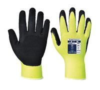 Portwest A340 Gant Grip Doublure Haute Visibilité Enduction Mousse de Latex