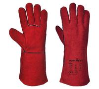Portwest A500 Gant Soudeur Rouge - Taille M - La paire