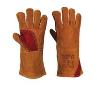 Portwest Gant soudeur renforcé, Couleur: Brun, Taille: XL, A530BRRXL