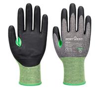 Portwest A636 Gant Coupure CS C18 Nitrile Gris/Noir - Taille M