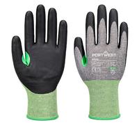 Portwest A636 Gant Coupure CS C18 Nitrile Gris/Noir - Taille XS