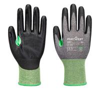 Portwest A637 Gant anti-coupures CS C18 PU Gris/Noir - Taille M