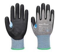 Portwest A644 Gant anti-coupures CS D15 Nitrile Gris/Noir - Taille M