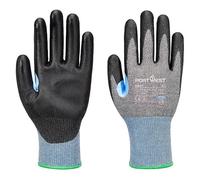 Portwest A647 Gant anti-coupures CS D15 PU Gris/Noir - Taille XL