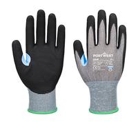 Portwest A648 Gant anti-coupures CS D21 nitrile Gris/Noir - Taille XL