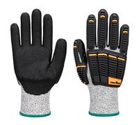Portwest A718 Gant Impact C13 mousse de nitrile Gris/Noir - Taille XS