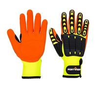 Portwest Gants anti-impact Impact Grip A721 – Nitrile enduit Jaune/Orange – Taille XXXL